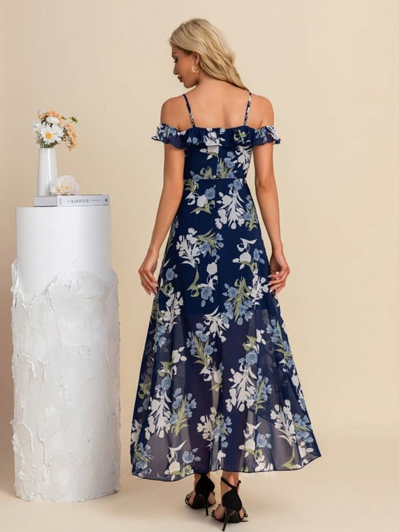 A-Line Sweetheart Asymmetrical Tea-Length Chiffon Cocktail Dress With Ruffle  For Summer & Fall Women's Dress
