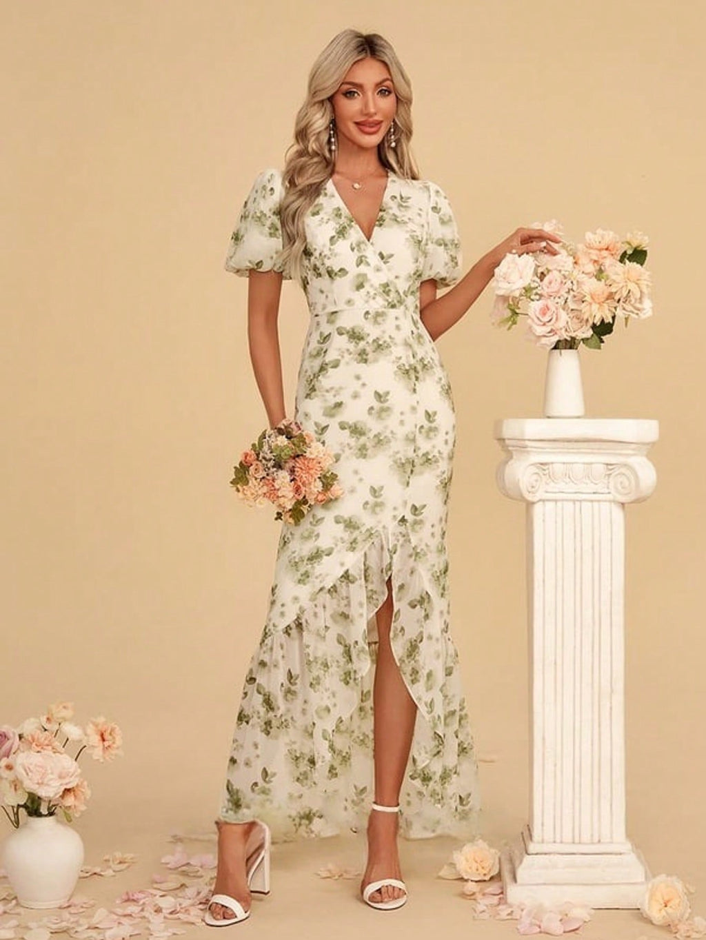 Trumpet/Mermaid Sweetheart Floor-Length Asymmetrical Sequin Jersey Prom Dresses With Ruched For Summer & Fall Women's Dress